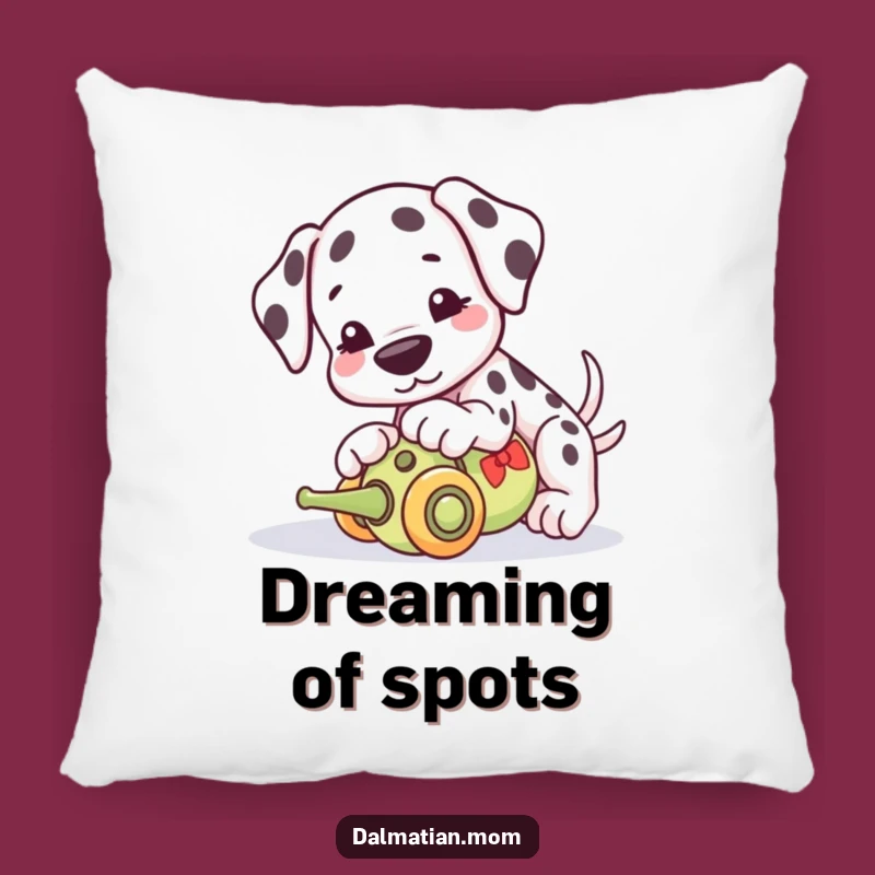 Cozy Funny Kawaii Dalmatian Pillow: Playful Pup Comfort, Charming Gift