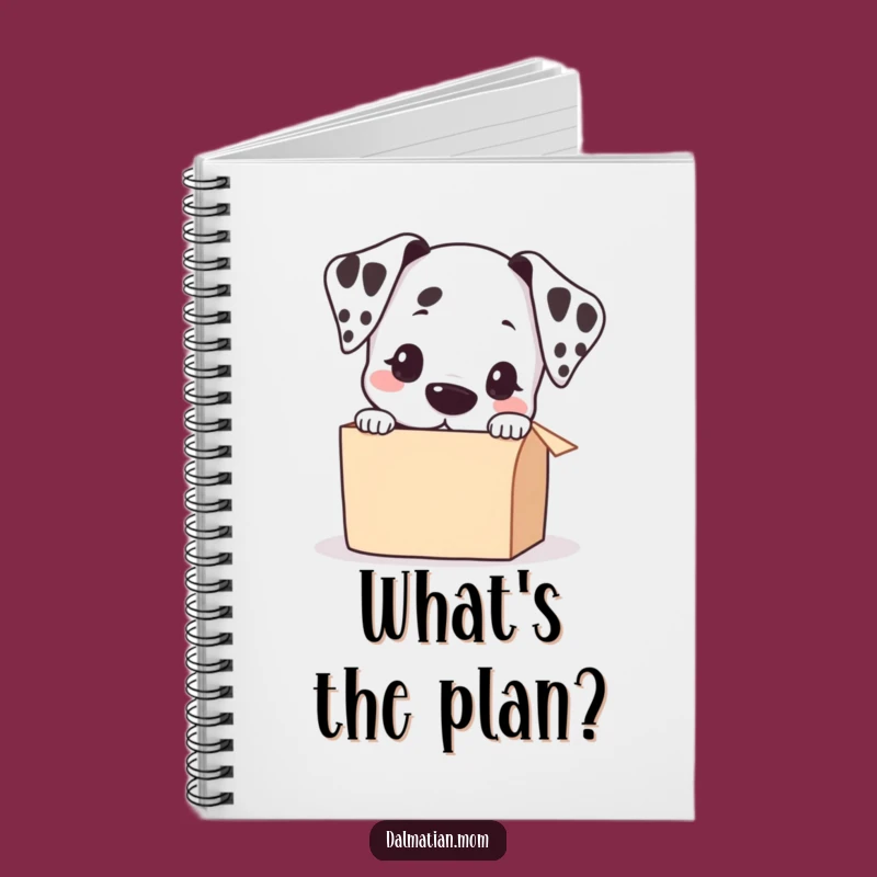 Funny Kawaii Dalmatian Peeking Box Notebook: Jot Down Your Wonders!
